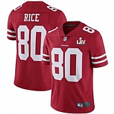 Youth Nike 49ers 80 Jerry Rice Red 2020 Super Bowl LIV Vapor Untouchable Limited Jersey,baseball caps,new era cap wholesale,wholesale hats